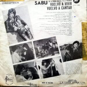 Disco de Vinilo Sabú - Vuelvo A Vivir Vuelo A Cantar Vinyl Record