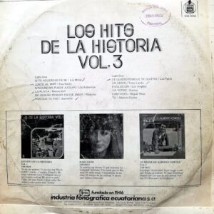 Disco de Vinilo Varios - Los Hits De La Historia Vol 3 Vinyl Record
