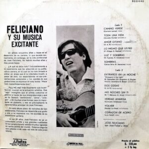 Disco de Vinilo José Feliciano - José Feliciano Vinyl Record