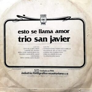 Disco de Vinilo Trío San Javier - Esto Se Llama Amor Vinyl Record