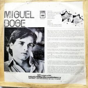 Disco de Vinilo Miguel Bosé - Miguel Bosé Vinyl Record