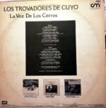 Disco de Vinilo La Voz De Los Cerros - Los Trovadores De Cuyo Vinyl Record