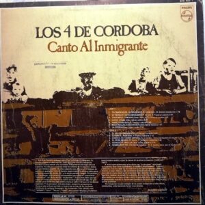Disco de Vinilo Los 4 De Cordoba - Canto Al Inmigrante Vinyl Record