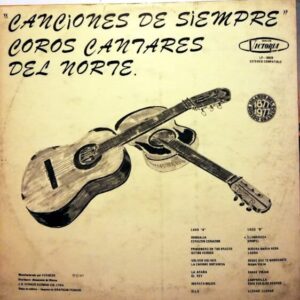Disco de Vinilo Coros Cantares Del Norte - Canciones De Siempre Vinyl Record