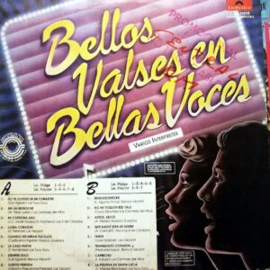 Disco de Vinilo Varios - Bellos Valses En Bellas Voces Vinyl Record
