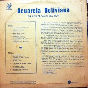 Disco de Vinilo Acuarela Boliviana - Bolivia Eterna En Las Playas De Beni Vinyl Record