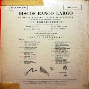 Disco de Vinilo Los Torrealberos - Cinco Estrellas Vinyl Record