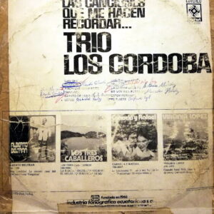 Disco de Vinilo Trío Los Cordoba - Las Canciones Que Me Hacen Recordar Vinyl Record