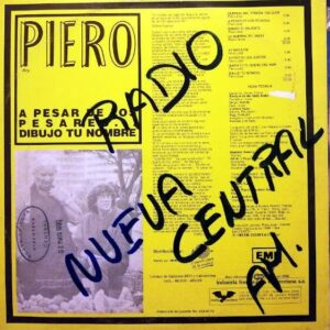 Disco de Vinilo Piero - A Pesar De Los Pesares Vinyl Record