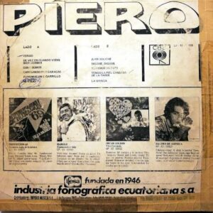 Disco de Vinilo Piero - Piero Vinyl Record