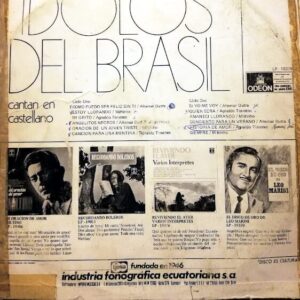 Disco de Vinilo Varios - Idolos Del Brasil Cantan En Castellano Vinyl Record