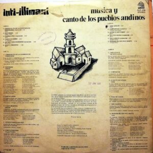Disco de Vinilo Inti Illimani - Música Y Canto De Pueblos Andinos Vinyl Record