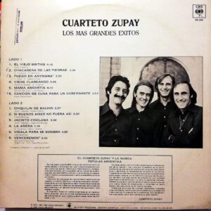Disco de Vinilo Cuarteto Zupay - Los Mas Grandes Exitos Vinyl Record
