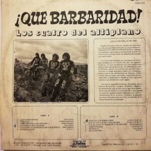 Disco de Vinilo Los 4 Del Altiplano - ¡que Barbaridad! Vinyl Record