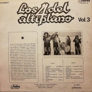Disco de Vinilo Los 4 Del Altiplano - Los Cuatro Del Altiplano Vol 3 Vinyl Record