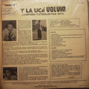 Disco de Vinilo Campaña Futbolistica 1975 - Y La Ucé Volvio Vinyl Record