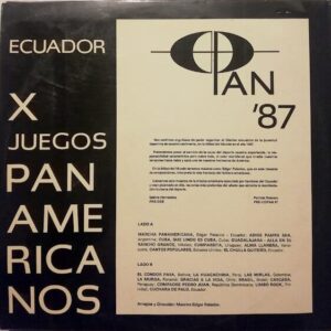 Disco de Vinilo Orquesta De Edgar Palacios - X Juegos Panamericanos Vinyl Record