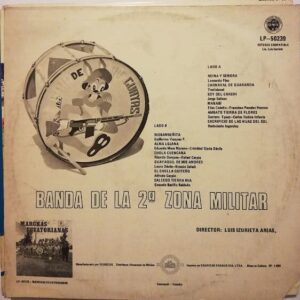 Disco de Vinilo Banda De La 2da Zona Militar - Recorriendo Nuestra Tierra Vinyl Record