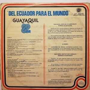 Disco de Vinilo Varios - Del Ecuador Para El Mundo Guayaquil 82 Iv Campeonato Mundial De Natación Vinyl Record