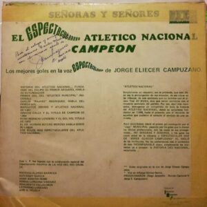 Disco de Vinilo Varios - El "espectacular" Atletico Nacional Campeon 1976 Vinyl Record