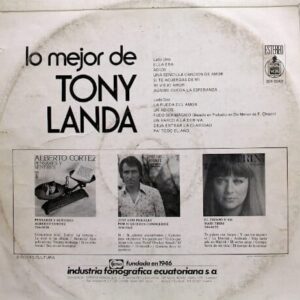 Disco de Vinilo Tony Landa - Lo Mejor De Vinyl Record