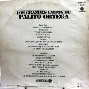 Disco de Vinilo Palito Ortega - Los Grandes Éxitos De Palito Ortega Vinyl Record