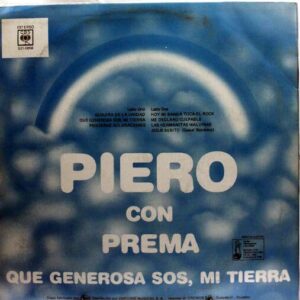 Disco de Vinilo Piero - Que Generosa Sos, Mi Tierra Vinyl Record