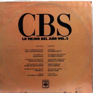 Disco de Vinilo Varios - CBS Lo Mejor Del Año Vol 2 Vinyl Record