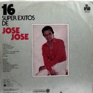 Disco de Vinilo José José - 16 Súper Éxitos De José José Vinyl Record