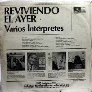 Disco de Vinilo Varios - Reviviendo El Ayer Vinyl Record