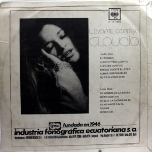 Disco de Vinilo Claudia - Llevame Contigo Vinyl Record