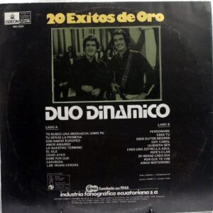 Disco de Vinilo Duo Dinámico - 20 Éxitos De Oro Vinyl Record