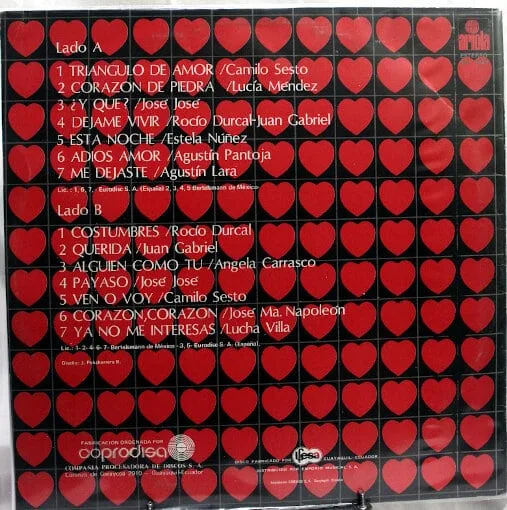 Disco de Vinilo Varios - 14 Éxitos Con Amor Vinyl Record