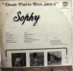 Disco de Vinilo Sophy - Desde Puerto Rico Para Ti Vinyl Record