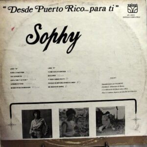 Disco de Vinilo Sophy - Desde Puerto Rico Para Ti Vinyl Record