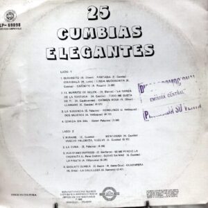 Disco de Vinilo Peter Delis Su Orquesta Y Coros - 25 Cumbias Elegantes Vinyl Record