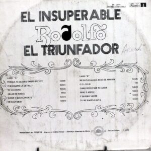 Disco de Vinilo Rodolfo - El Insúperable Triunfador Vinyl Record