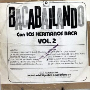 Disco de Vinilo Los Hermanos Baca - Bacabailando Vol 2 Vinyl Record