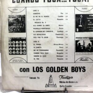 Disco de Vinilo Golden Boys - Cuando Toca Toca Vinyl Record