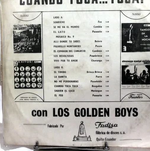 Disco de Vinilo Golden Boys - Cuando Toca Toca Vinyl Record