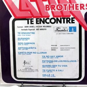 Disco de Vinilo The Latin Brothers - Te Encontre Vinyl Record