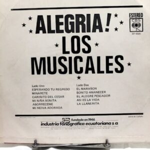 Disco de Vinilo Los Músicales - Alegria Vinyl Record