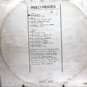 Disco de Vinilo Pablo Milanes - Aniversario Vinyl Record