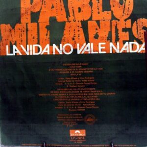 Disco de Vinilo Pablo Milanes - La Vida No Vale Nada Vinyl Record