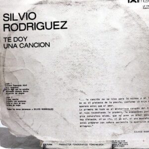 Disco de Vinilo Silvio Rodriguez - Te Doy Una Cancion Vinyl Record