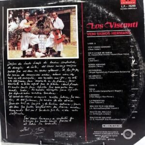 Disco de Vinilo Los Visconti - Vení Vamos Hermano Vinyl Record