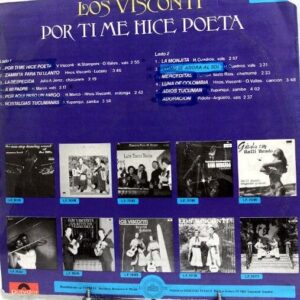 Disco de Vinilo Los Visconti - Por Ti Me Hice Poeta Vinyl Record
