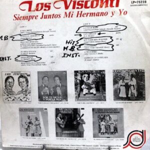 Disco de Vinilo Los Visconti - Siempre Juntos Mi Hermano Y Yo Vinyl Record