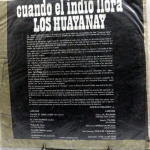 Disco de Vinilo Los Huayanay - Cuando El Indio Llora Vinyl Record