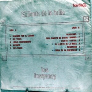 Disco de Vinilo Los Huayanay - El Llanto De La India Vinyl Record